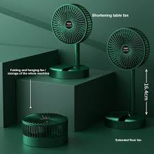 Table Fan High Speed – 2100 RPM Powerful rechargeable fan With 3 Speed Airflow | Noiseless portable fan for home,office,Kitchen| 1800 mAh charging battery fan for Desk
